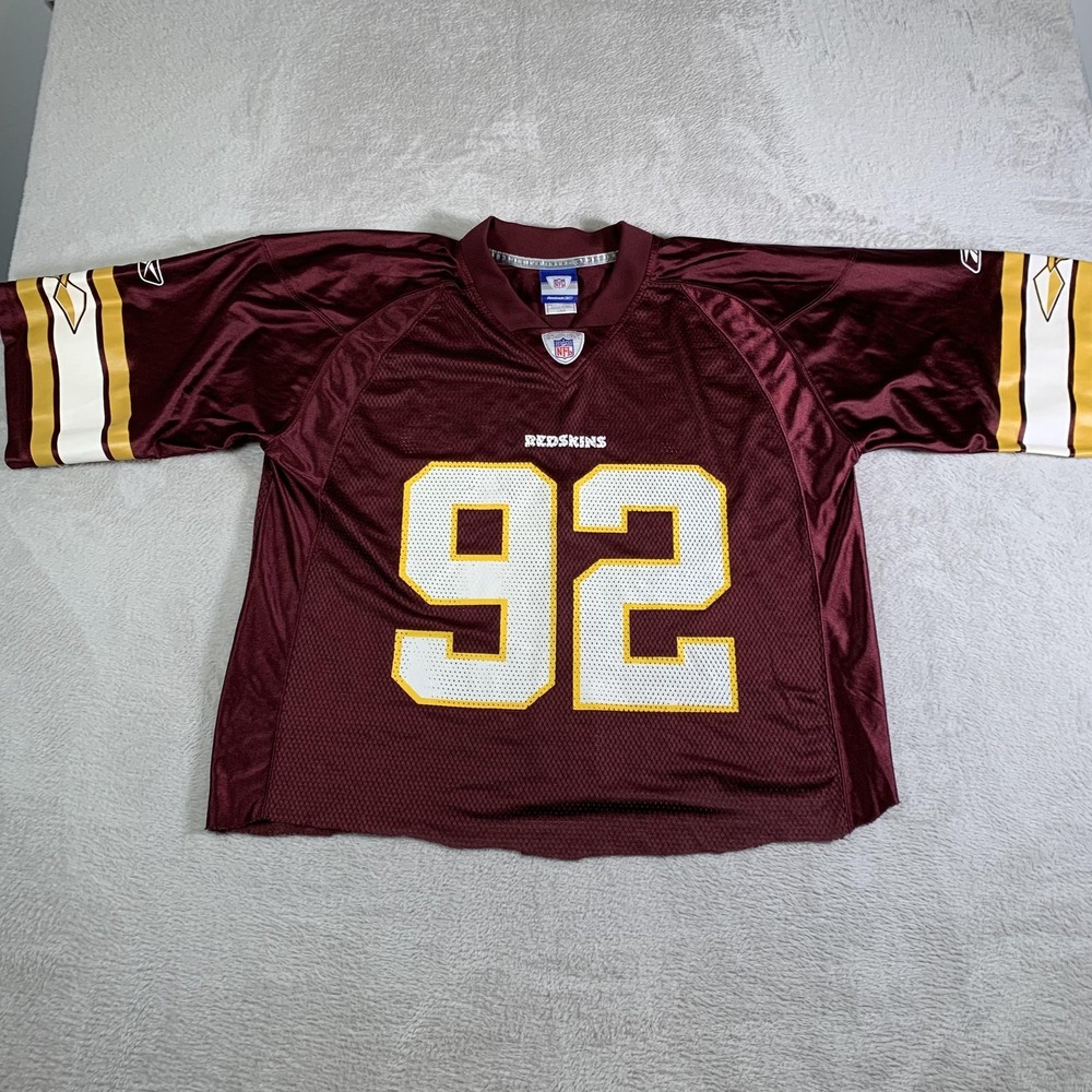 Washington Redskins‎ Football Jersey Mens Large 92 Haynesworth NFL Reebok Maroon